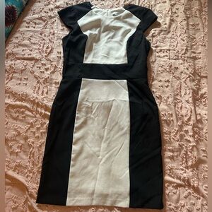 Elegant Black and White Dress